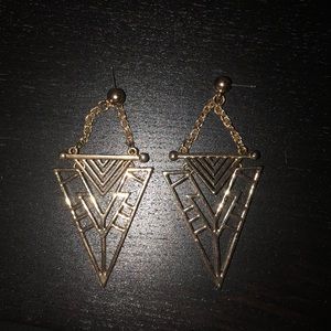 Gold earrings
